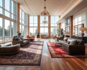 Which materials make a home feel luxurious?