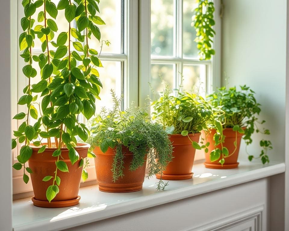Can growing herbs on a windowsill ease stress?