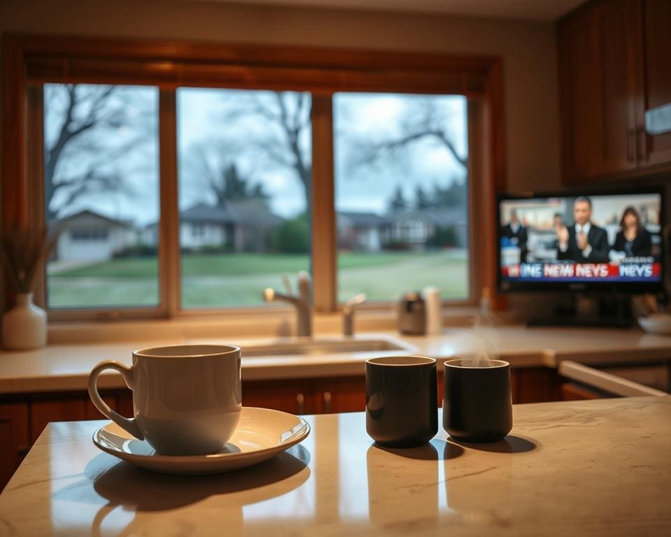 Can watching the news with toast ground you?