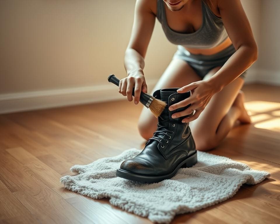 Can you find peace cleaning your boots?