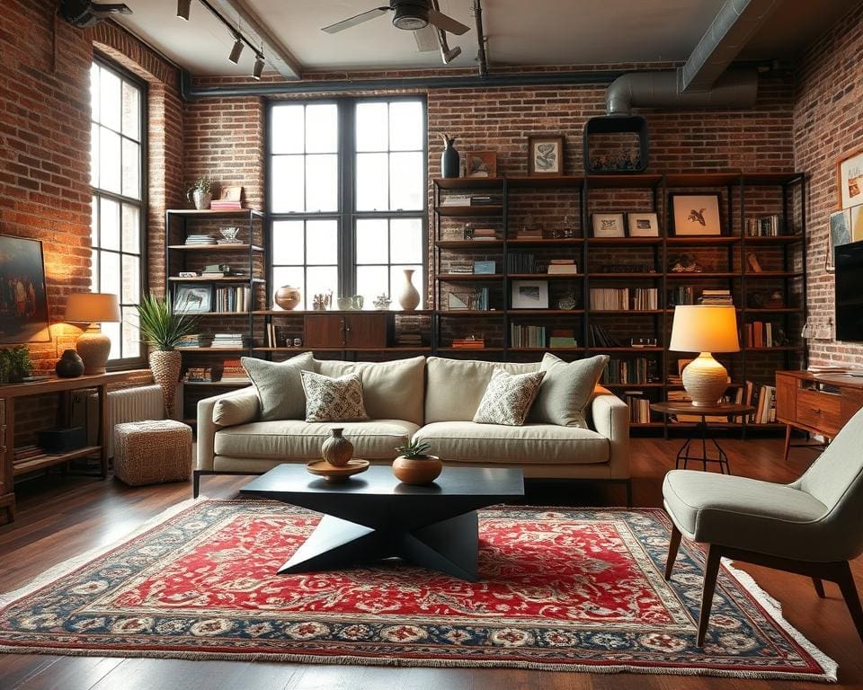 How do you combine modern and vintage decor?