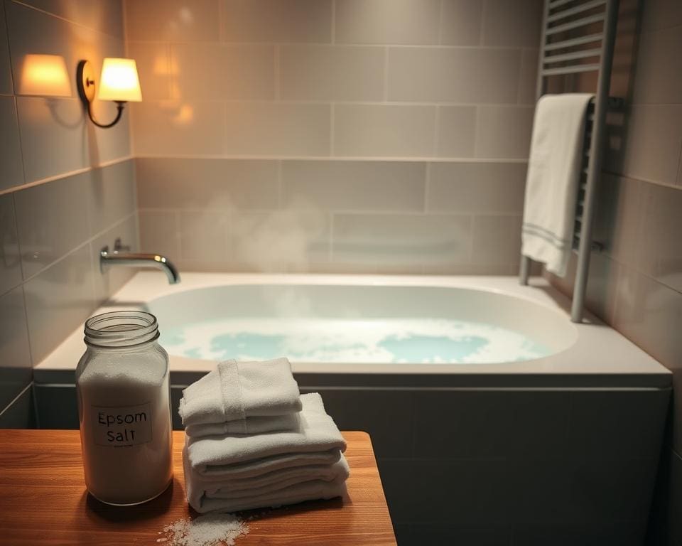 How effective is a hot bath with Epsom salt?