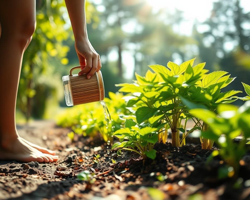 How grounding is watering your plants?