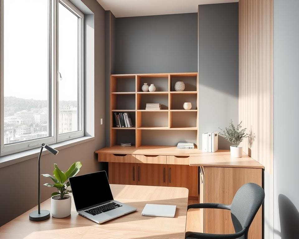 What are practical ideas for a compact workspace?