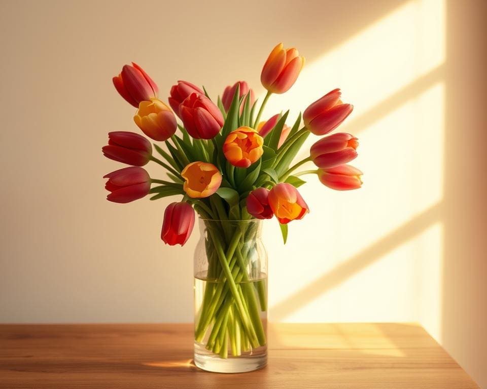 What does a vase of tulips do for your spirit?