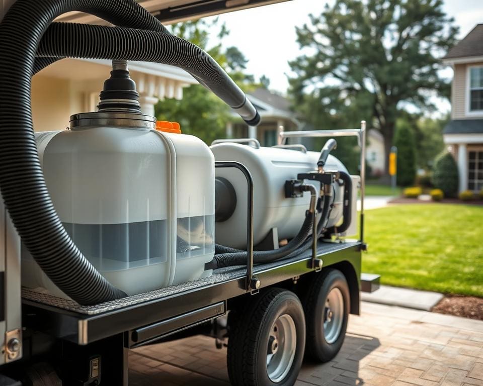 truck-mounted cleaning system