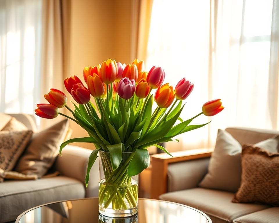 tulips in home decor