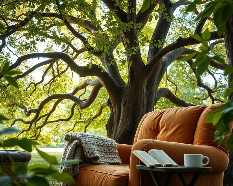 Can You Create a Cosy Reading Nook Under the Trees?