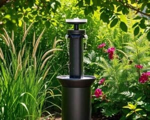 Can a solar fountain run all day in partial shade?