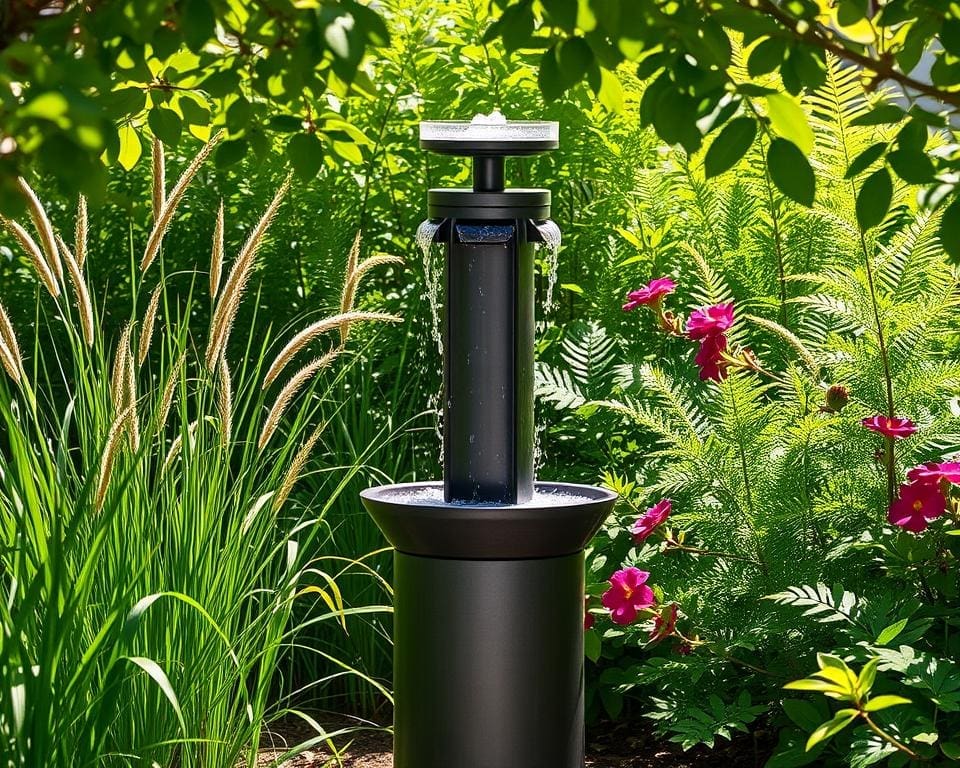 Can a solar fountain run all day in partial shade?