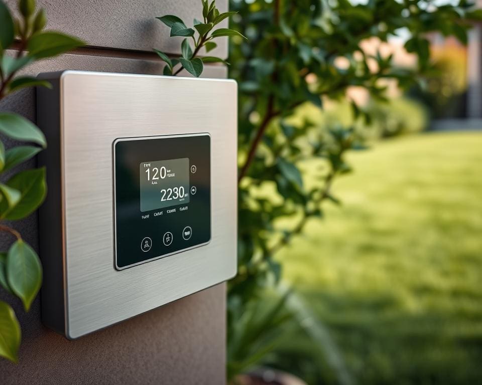 How does a smart sprinkler system save water?