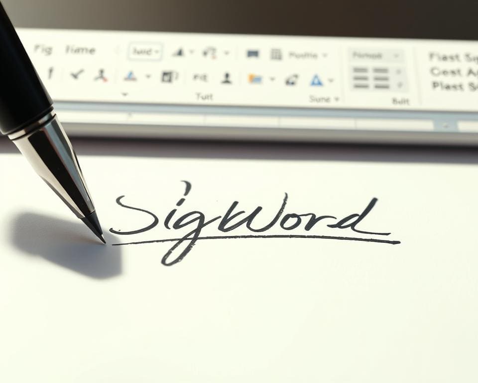 How to add a signature in microsoft word