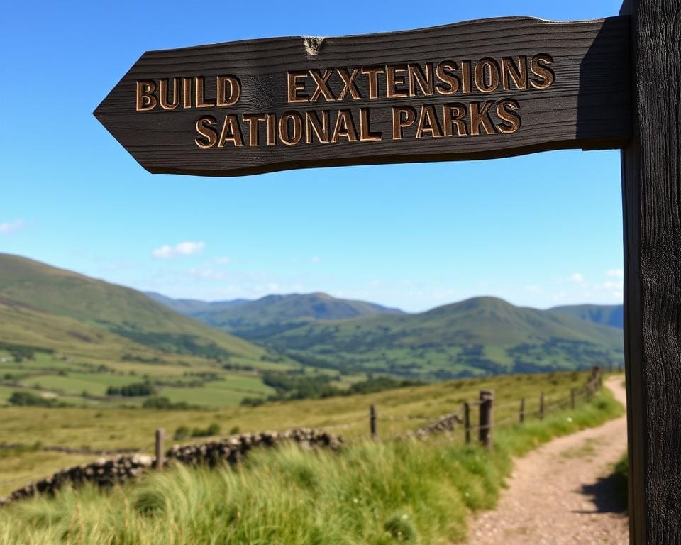 What are rules for extensions in Scottish National Parks?