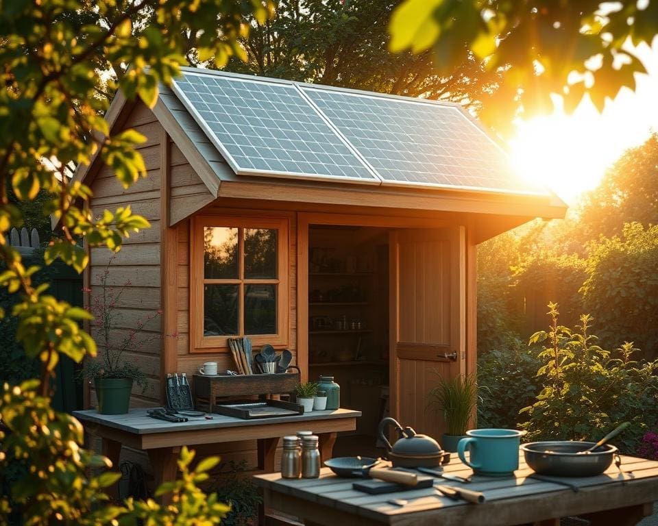 garden shed solar power solution