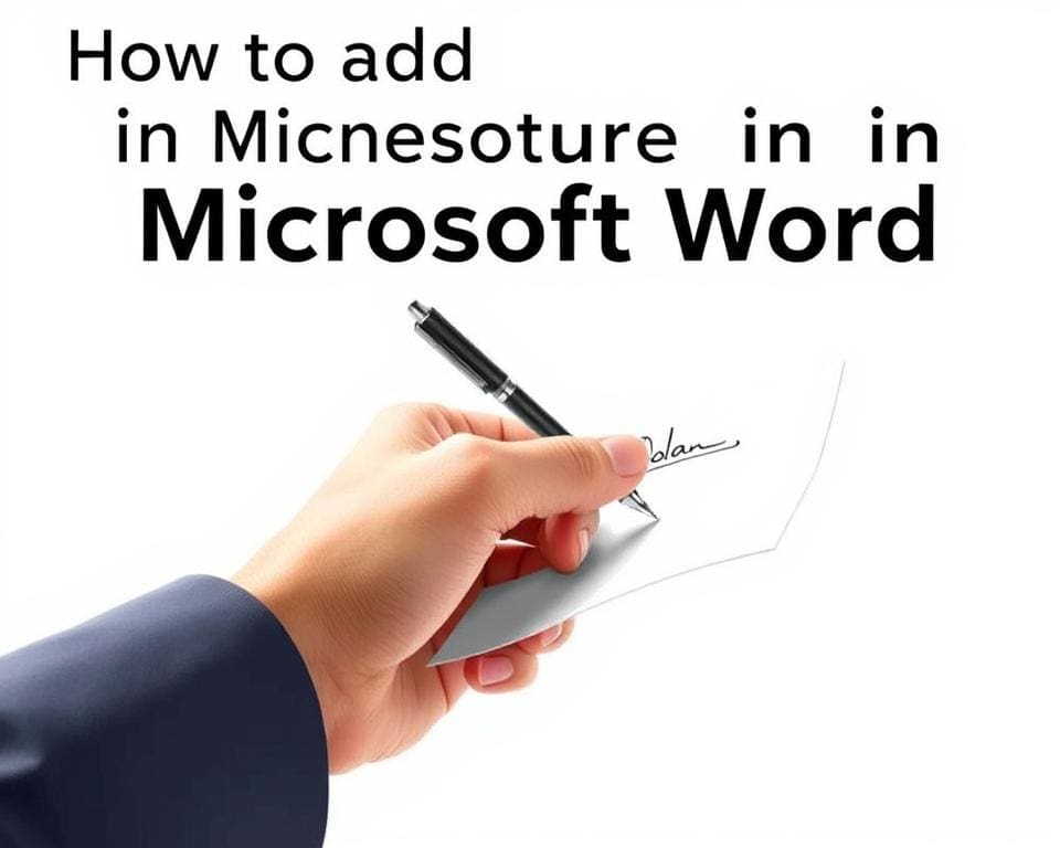 introduction to adding a signature