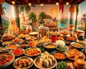 Culinary journeys: tasting flavors from around the world