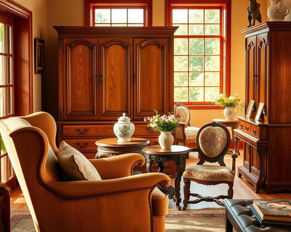 Why is oak furniture a classic for English homes?