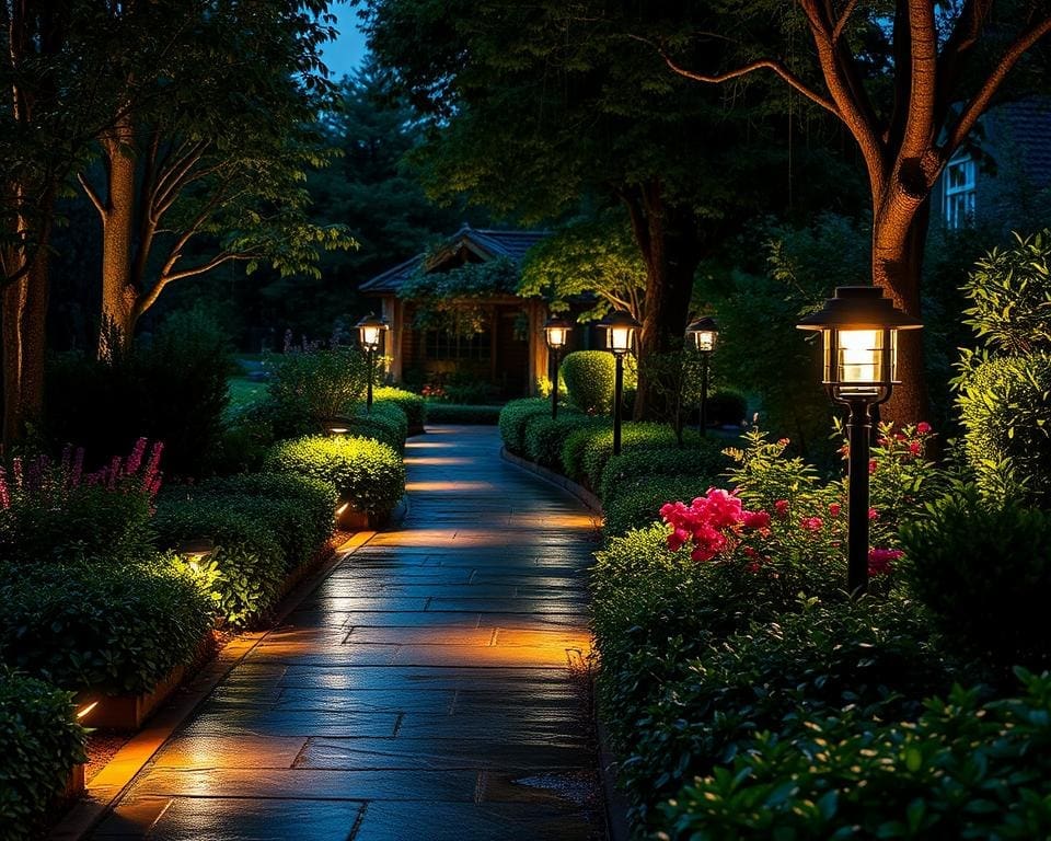 weatherproof garden lighting UK