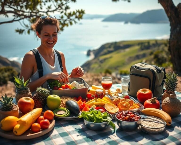 How can you maintain healthy eating while travelling?