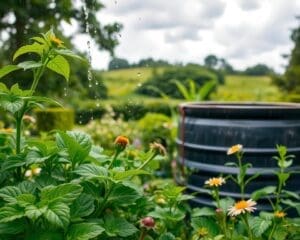 What are the benefits of using rainwater in your garden?