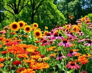 Which flowers attract bees and butterflies to your garden?