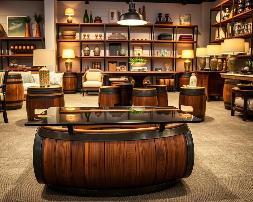 Why choose The Barrel Q Company for industrial barrel furniture?