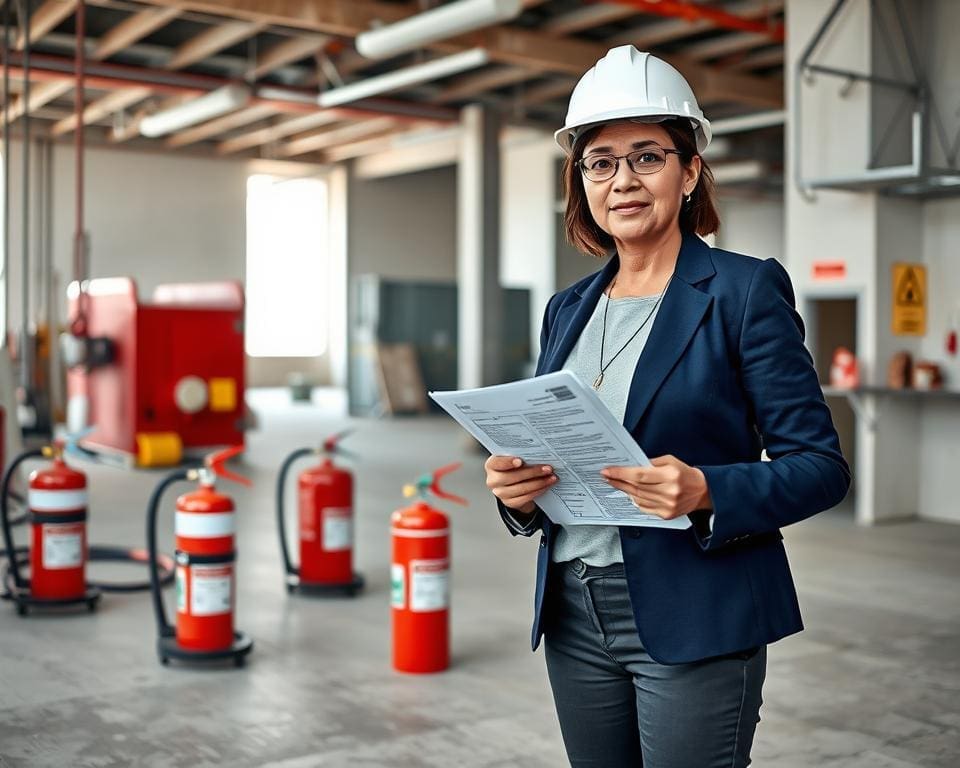 What does a fire safety consultant assess on site?