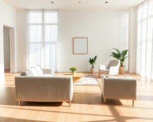 What furniture suits a modern minimalist space?