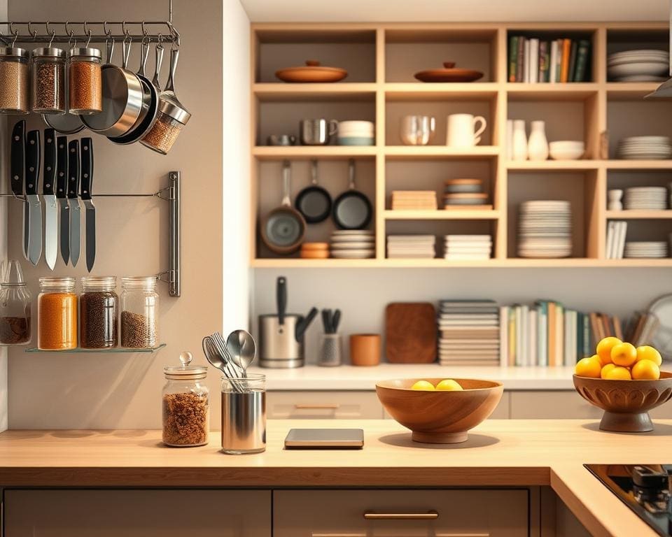 What storage tricks keep your kitchen tidy?