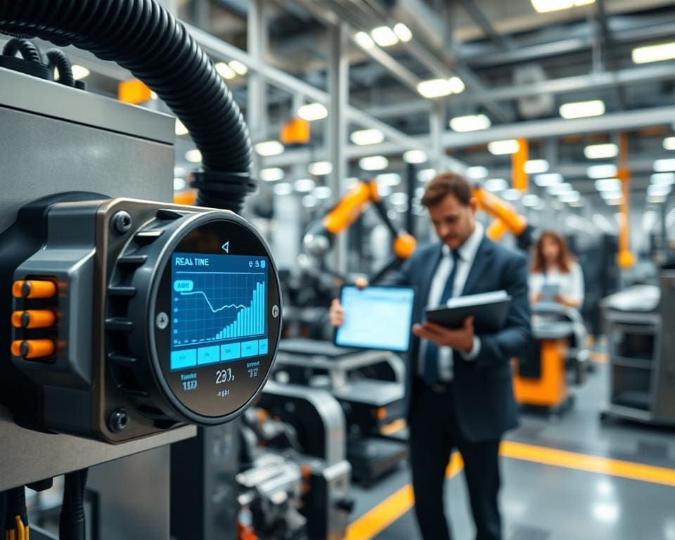 How do sensors improve predictive maintenance in factories?