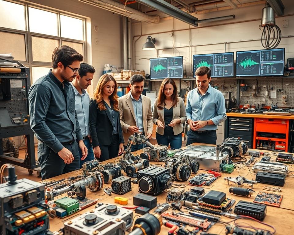 What careers combine mechanics and electronics?