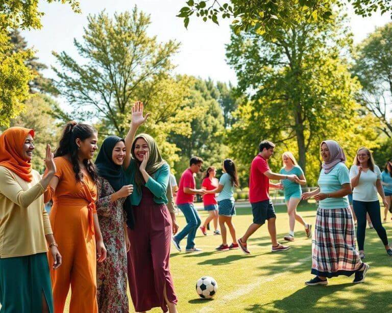 Why do recreational sports improve social connections?