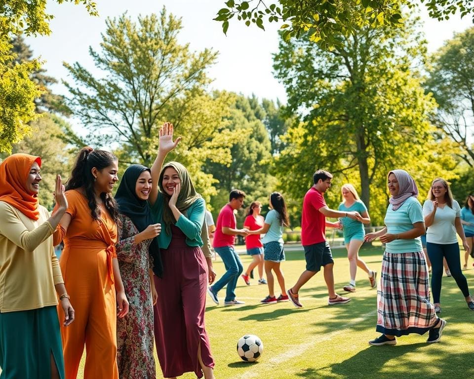 Why do recreational sports improve social connections?