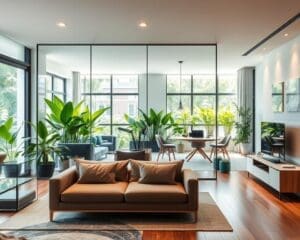 How can glass partitions modernise living spaces?