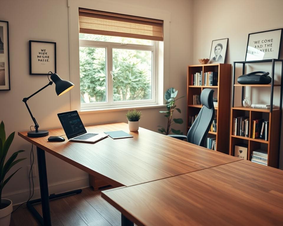 How do you design a home office effectively?