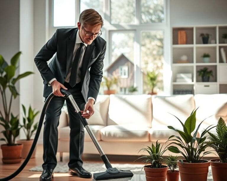 How does a professional cleaner support healthy living?