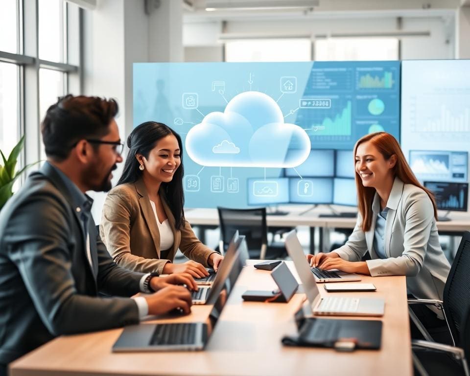 How does cloud computing improve business efficiency?