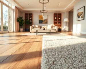 How does flooring choice impact overall aesthetics?