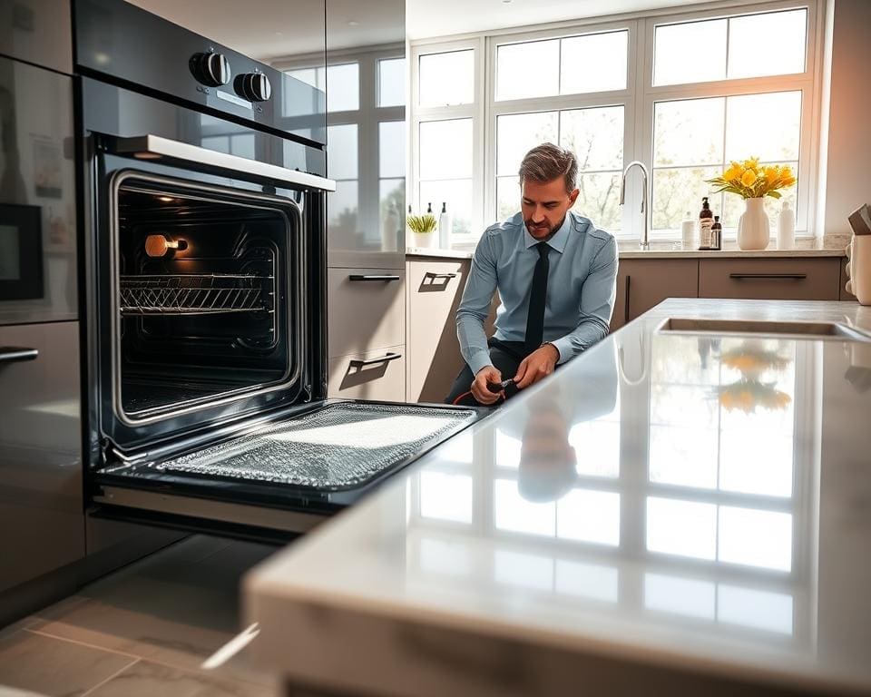 What does professional oven cleaning in Birmingham involve?