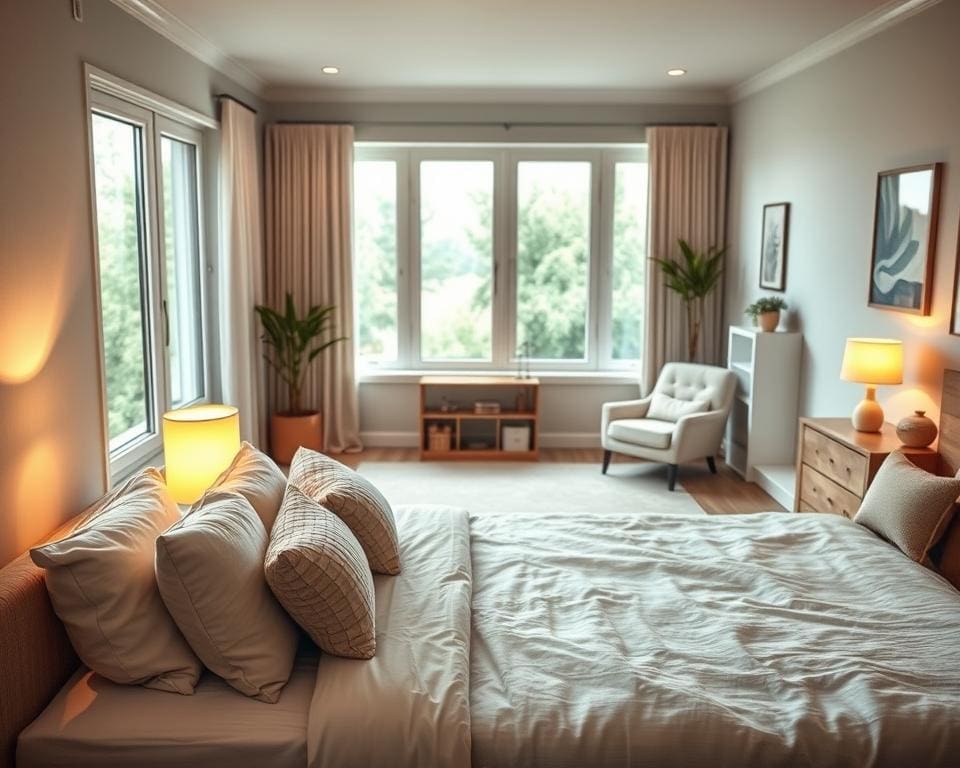 What makes bedroom design relaxing and practical?