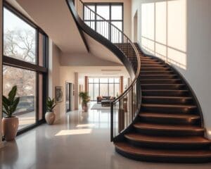 Why are statement staircases design features?