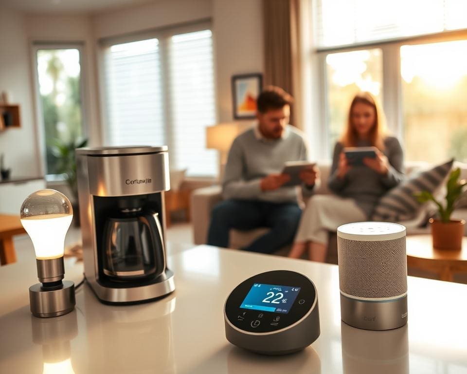 How do IoT devices improve smart homes?