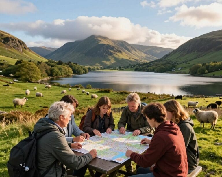 How do you plan a scenic trip to the Lake District?