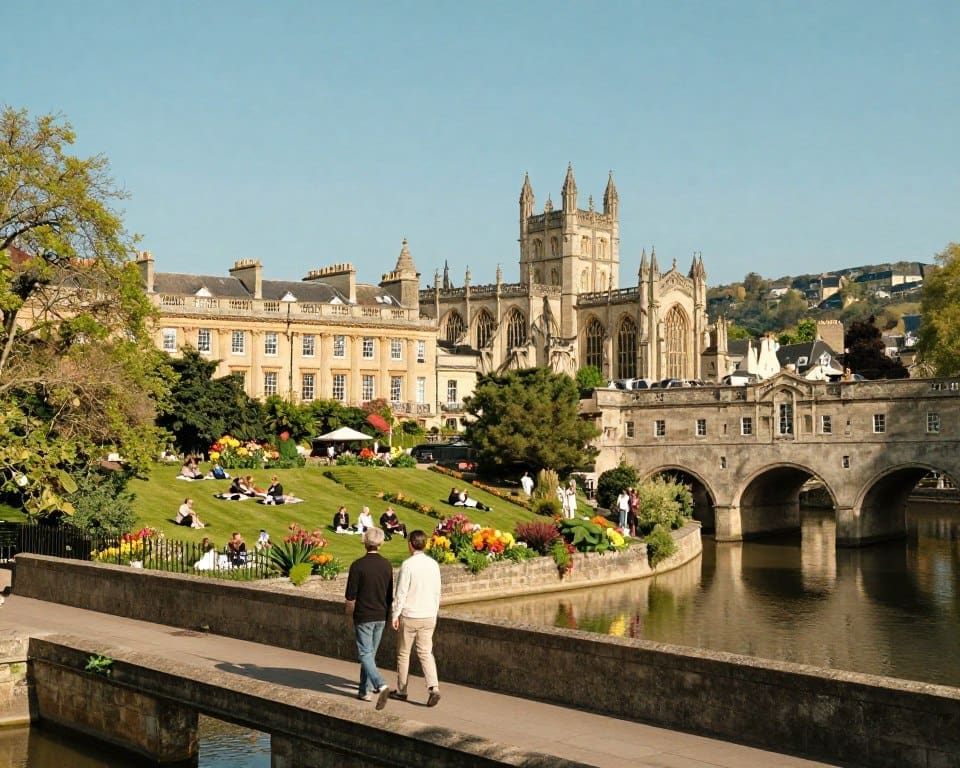 How do you spend a relaxing day exploring Bath?