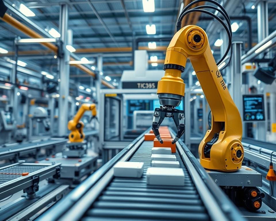 How does industrial automation reduce production costs?