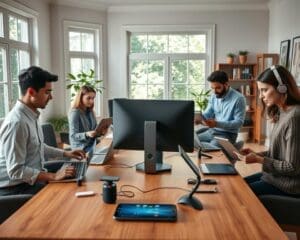 How does technology support remote work?