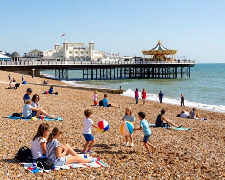 What makes Brighton a great seaside day trip in England?