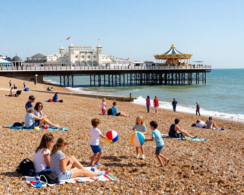 What makes Brighton a great seaside day trip in England?