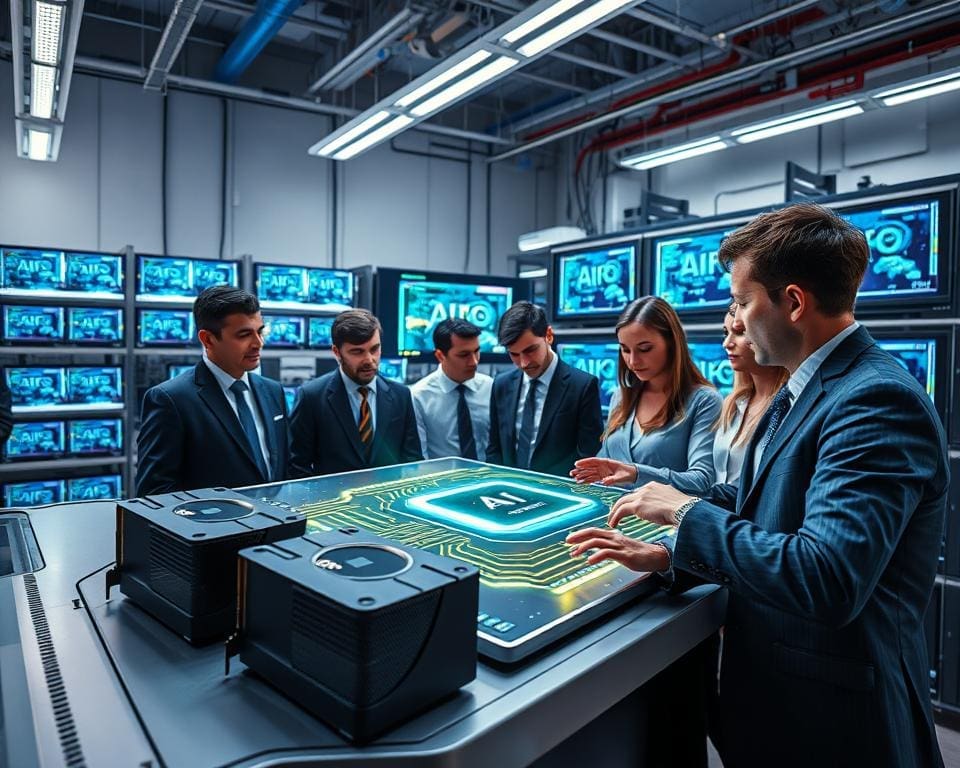 How do advanced GPUs support AI development?