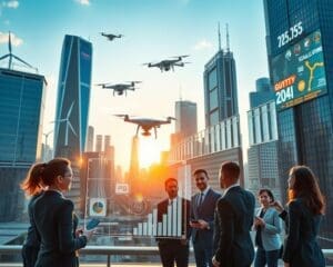 How does technology enable scalable growth?